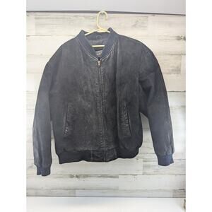 David‎ Taylor Collection Faux Suede Fur Lined Black Jacket Men's Size XL